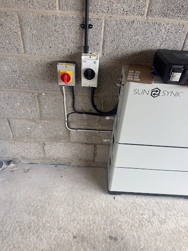 Inverter and electrical isolators from Alan’s installation